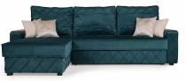 Угловой диван-кровать с оттоманкой«Баклер» подлокотник декоративный